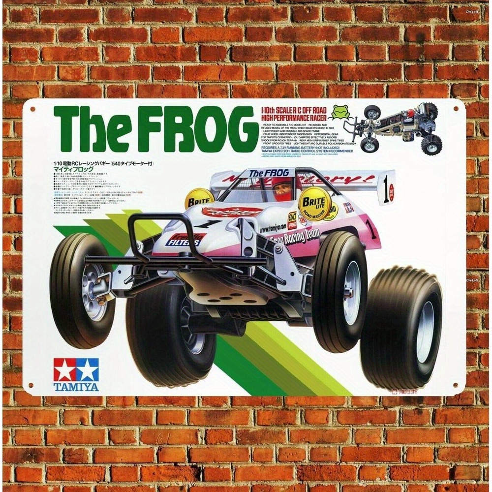 Vintage Collectible Signs - Tamiya The Buggy Vintage Metal Tin