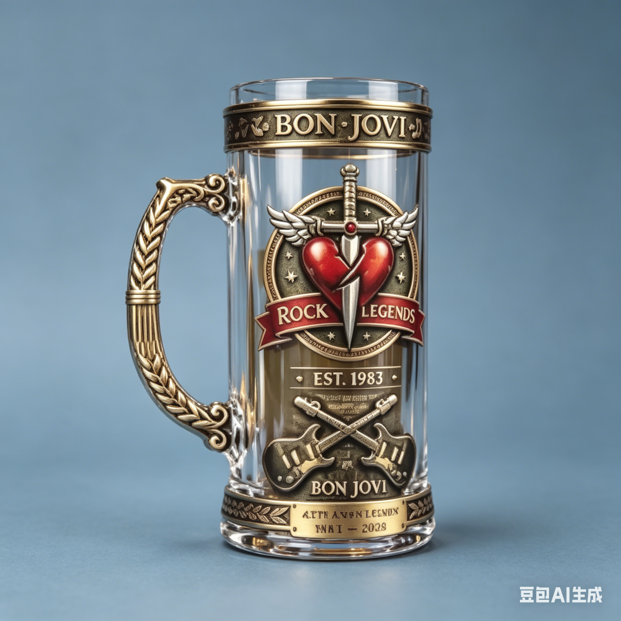 Bon Jovi 1983-2026 Rock Legend – Vintage Collectible Glass Bewertung und Preis