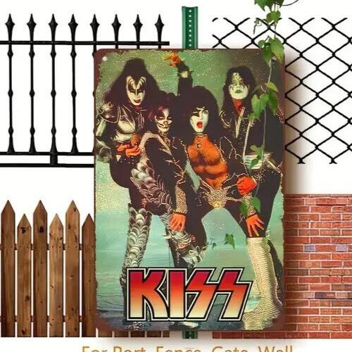 KISS Band Vintage Metal Tin Si – Vintage Collectible Signs Bewertung und Preis