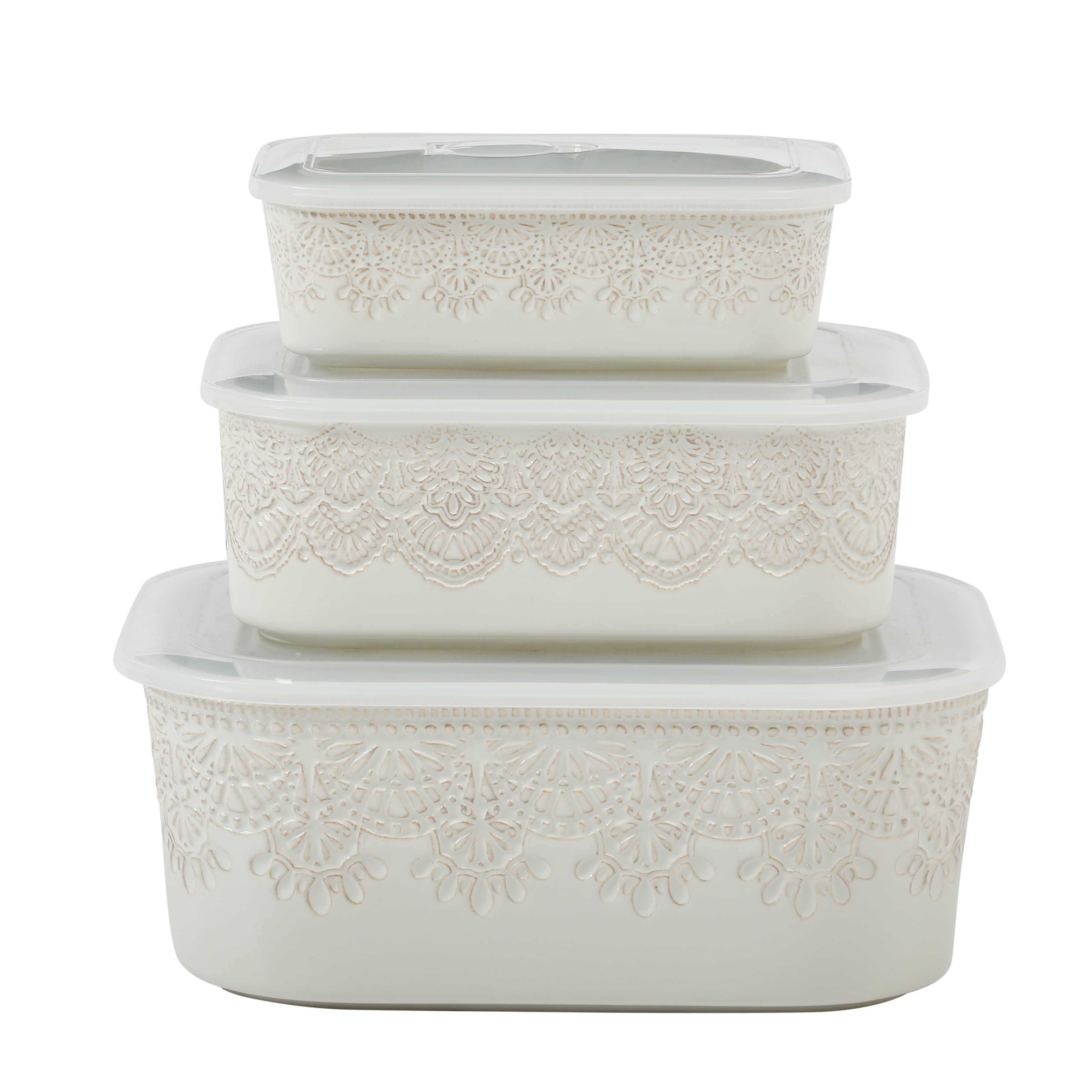 Vintage lace ceramic casserole – Vintage Collectible Dishes Bewertung und Preis