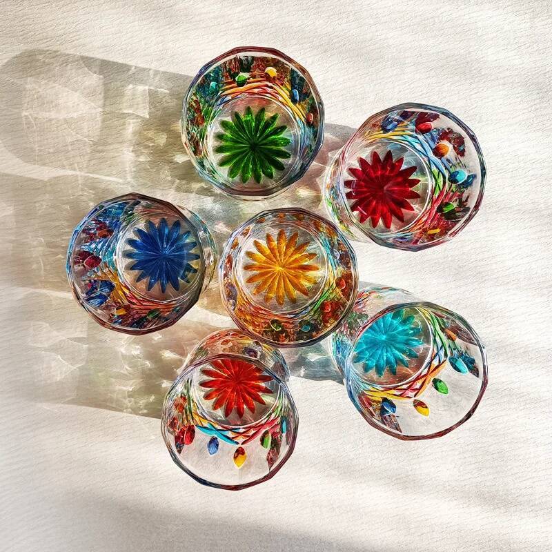 Designer Cup Colorful Jewelry  – Vintage Collectible Glass Bewertung und Preis