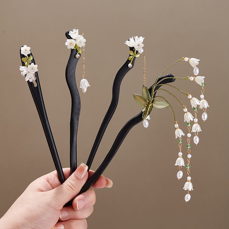 Wooden Flower Hairpin Vintage  – Vintage Collectible Item Bewertung und Preis
