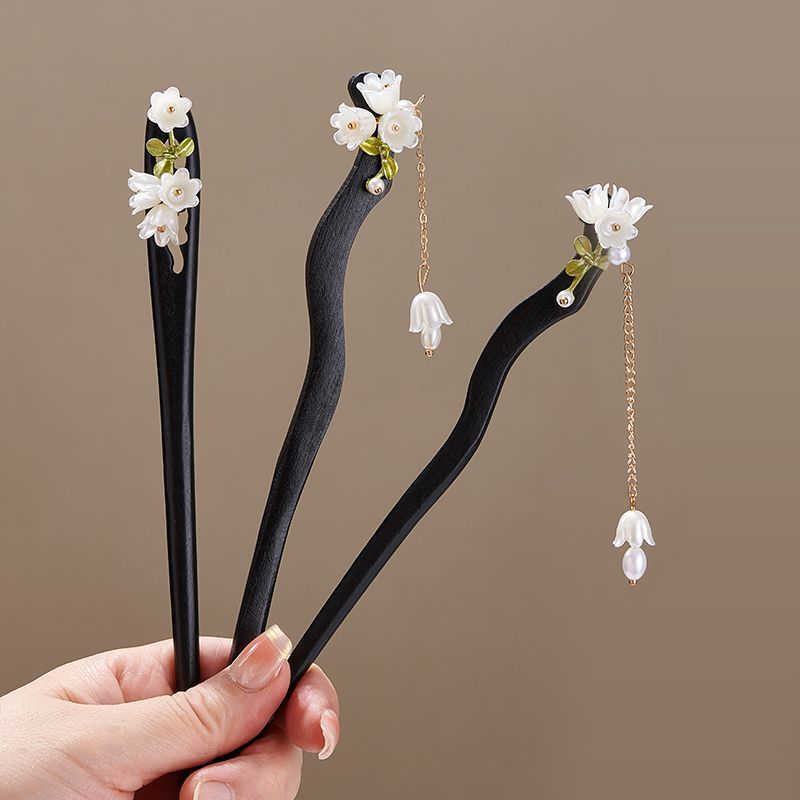 Wooden Flower Hairpin Vintage  – Vintage Collectible Item Bewertung und Preis