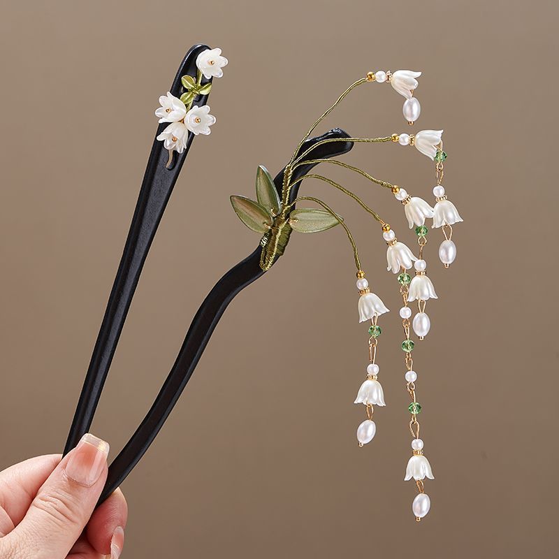 Wooden Flower Hairpin Vintage  – Vintage Collectible Item Bewertung und Preis
