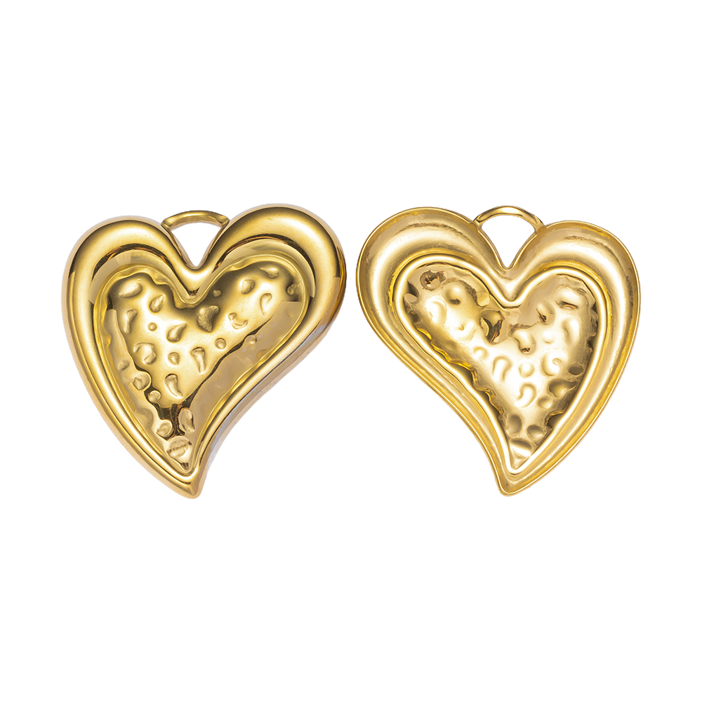 2pcs Gold Stainless Steel Hear – Vintage Collector Bewertung und Preis