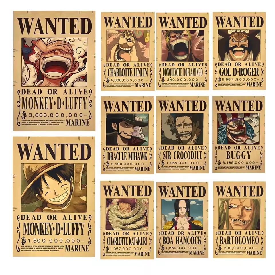 Anime One Piece Bounty Wanted  – Vintage Things Collection Bewertung und Preis