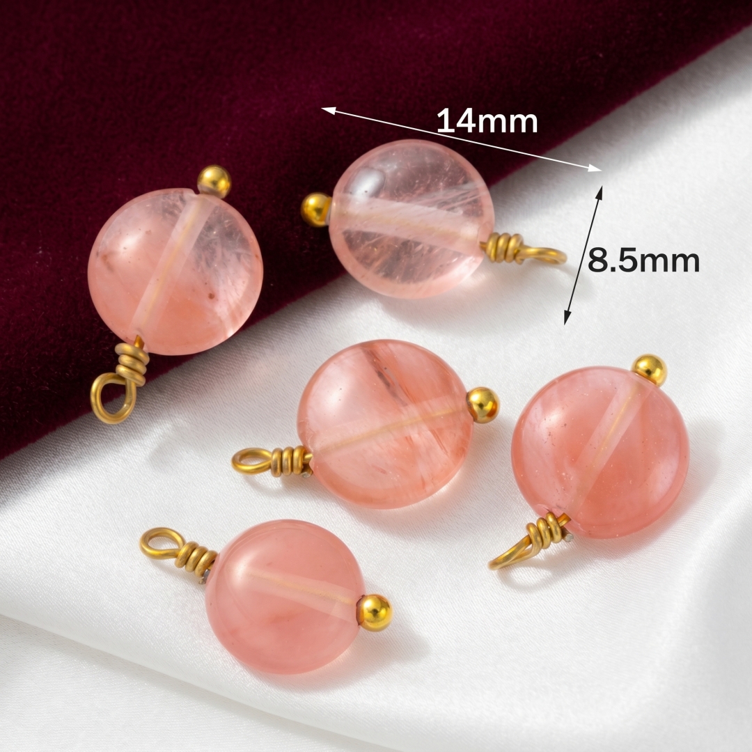 5pcs Pink Crystal Stone Bead P – Vintage Collector Bewertung und Preis