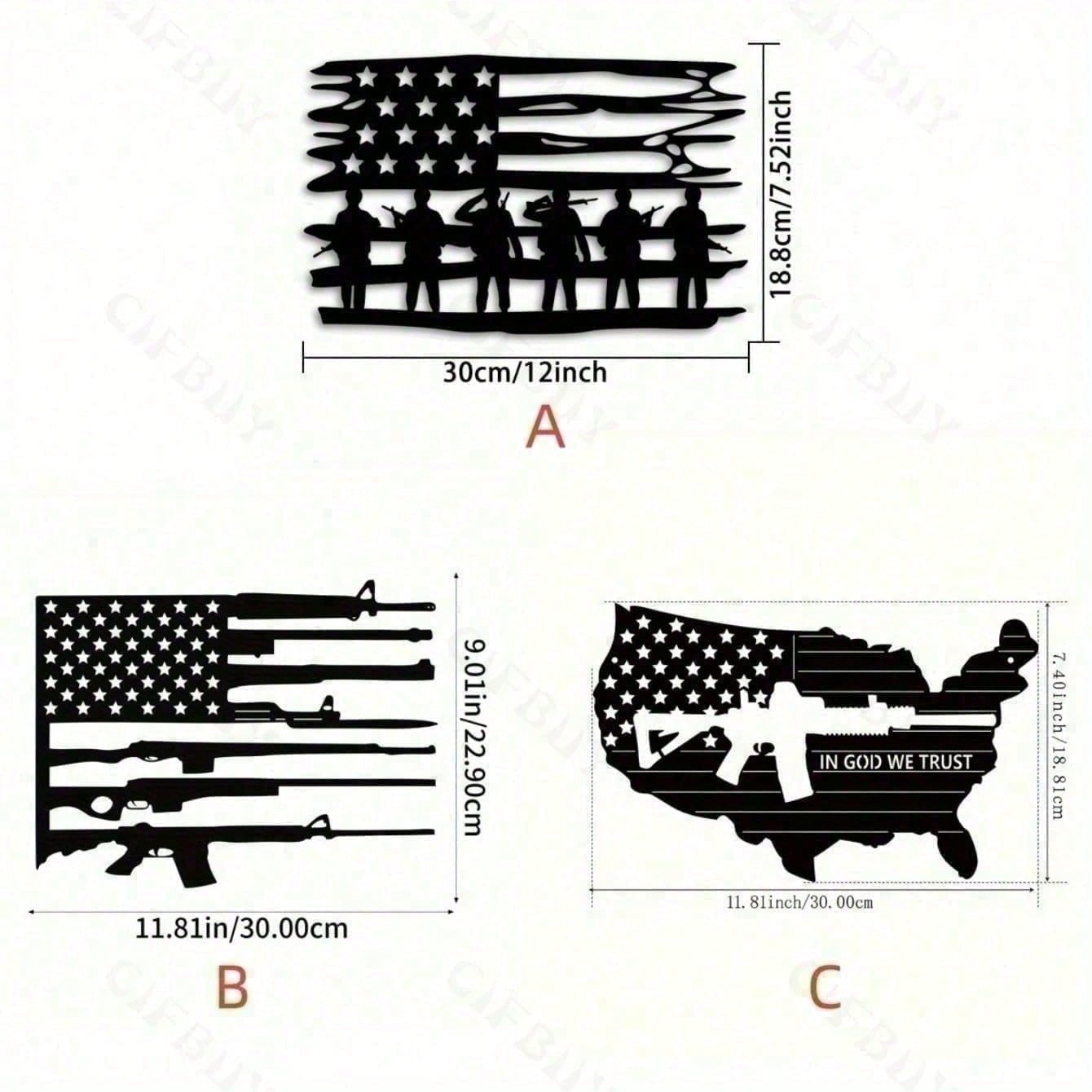 Vintage 3 Piece American Flag  – Vintage Things Collection Bewertung und Preis