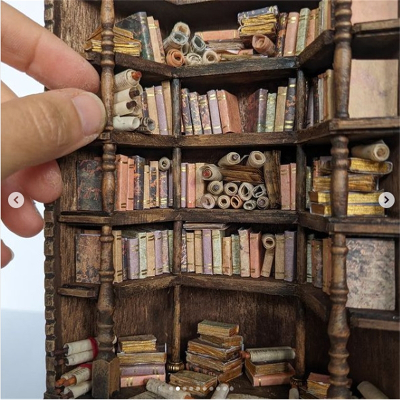 Miniature Bookcase Bookshelf D – Vintage Collectible Glass Bewertung und Preis