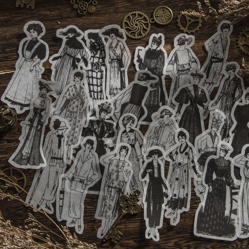 1pack/100pcs Vintage Black Whi – Vintage Things Collection Bewertung und Preis