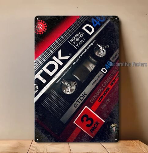 Tdk Cassette Tape Vintage Ster – Vintage Collectible Signs Bewertung und Preis